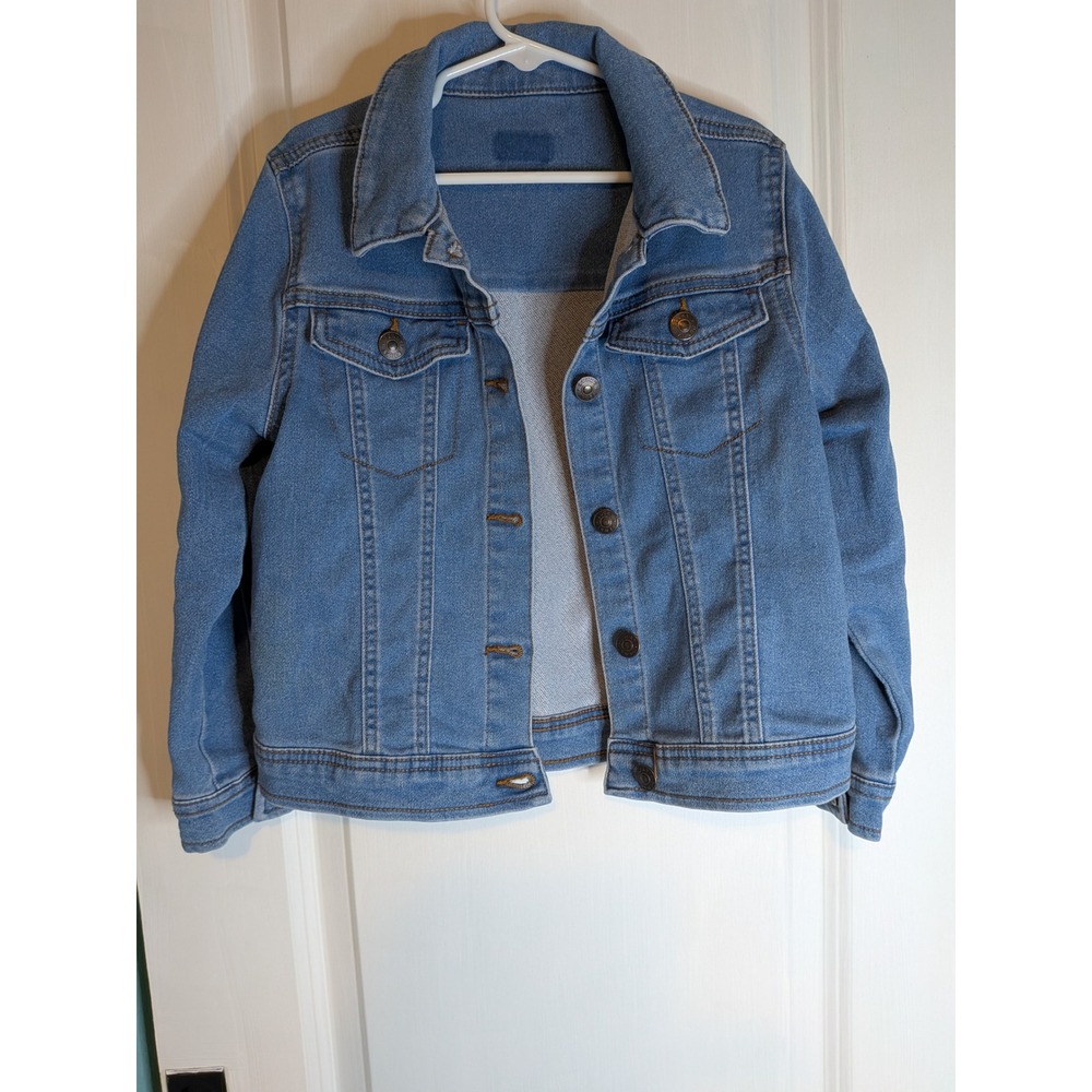 Lucky Penny Kids Medium Wash Blue Stretch Denim Trucker Jacket RN 165703
